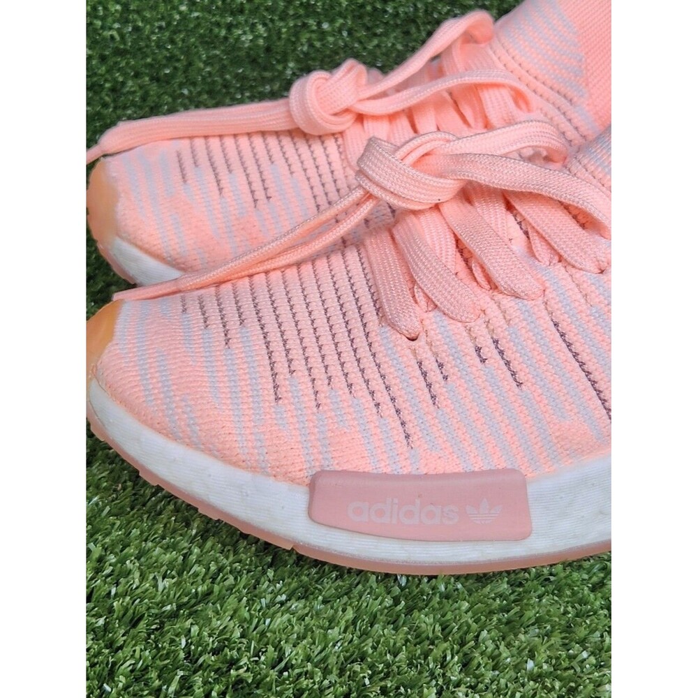 Adidas NMD-R1 Boost Women's Athletic Running/Walking Primeknit Peach Size 6 - Picture 2 of 14